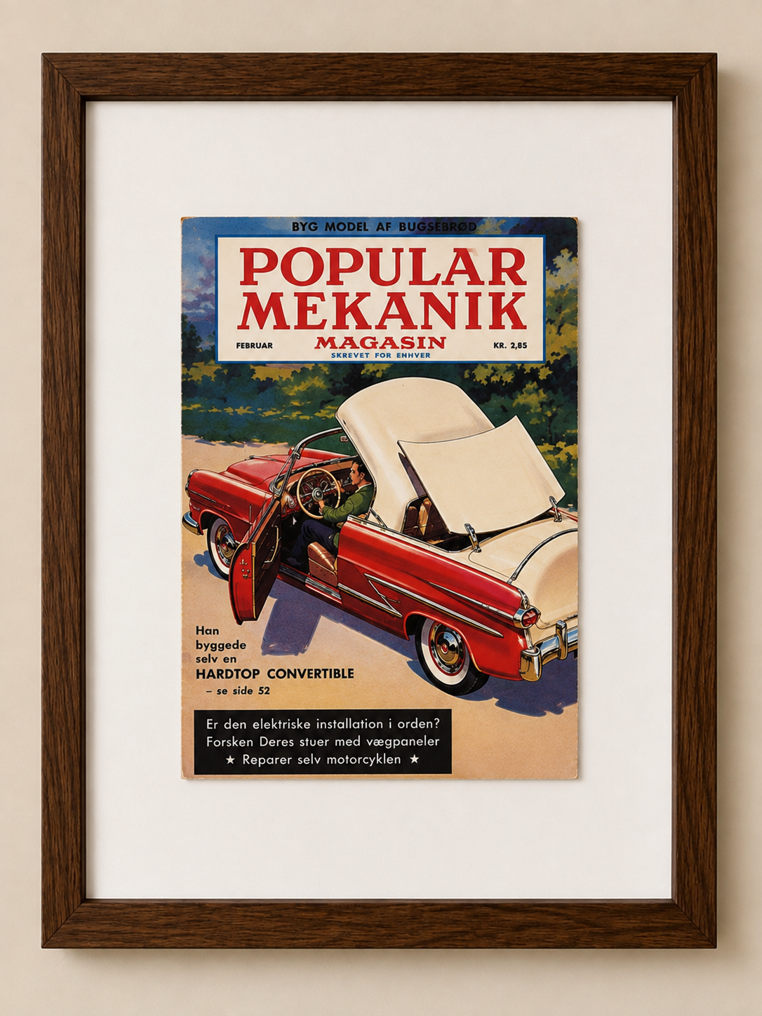 Vintage Populær  Mekanik – ikonisk bil fra 1956