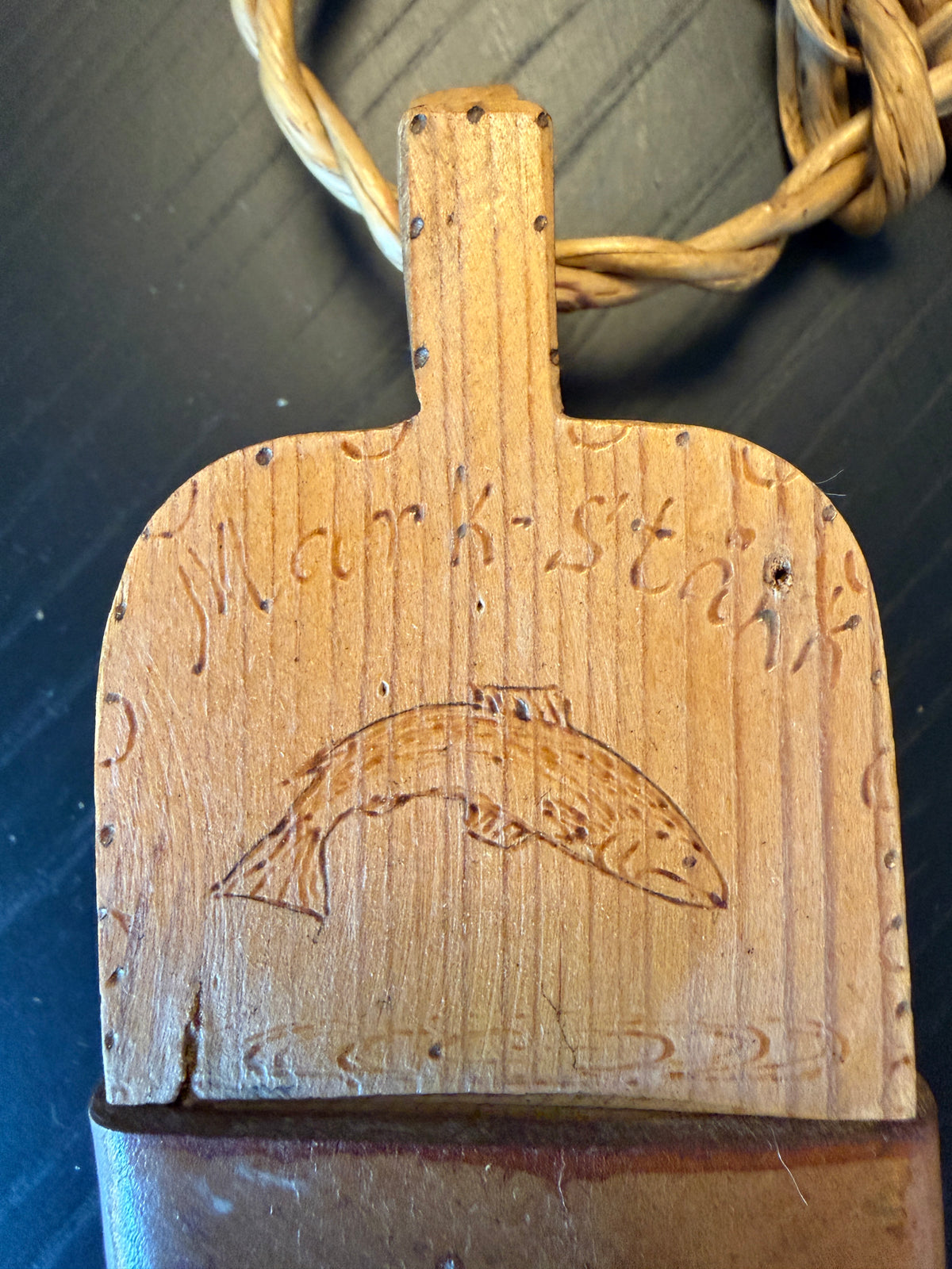 Vintage fiskeveske fra 1968 – håndlaget med original patina